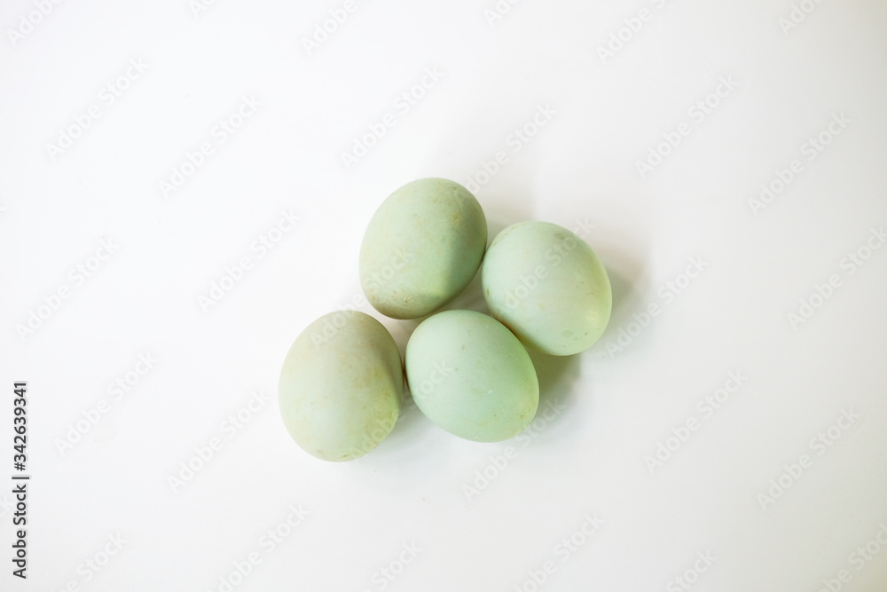 Salted duck eggs isolated on white background Salted duck eggs isolated on white background