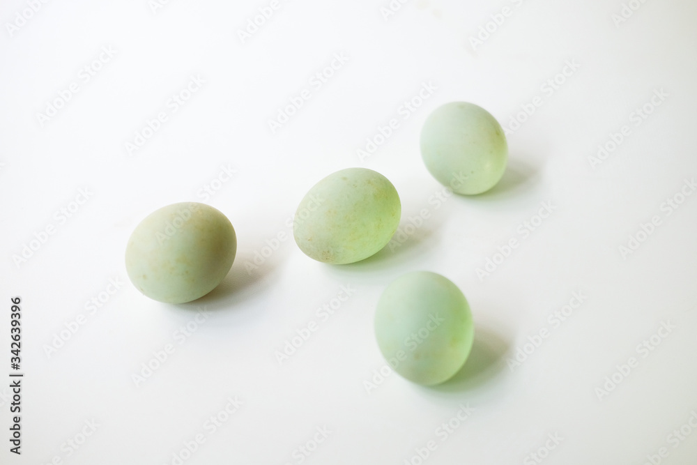 Salted duck eggs isolated on white background Salted duck eggs isolated on white background