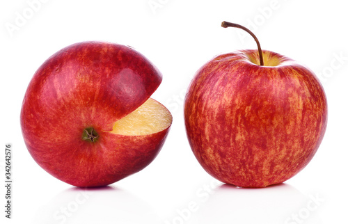 apple healthy fresh fruit from nature isolated on a white background.