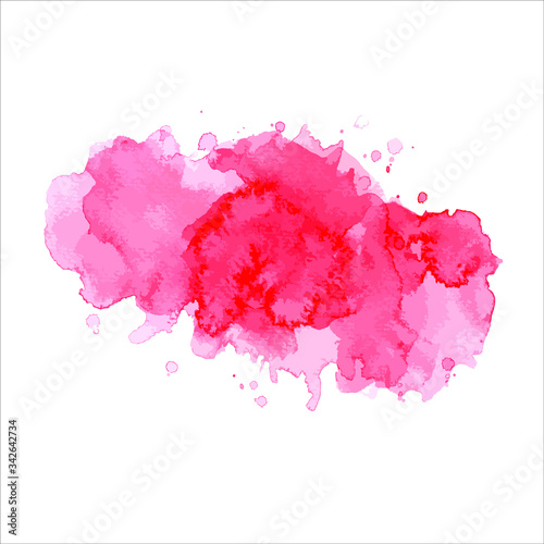 pink paint splash on white.Vector Eps10