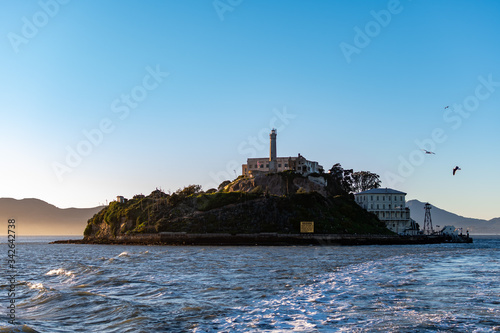 Alcatraz Island prison penitenciary, San Francisco California, USA, March 30, 2020 photo