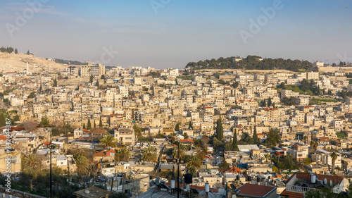 Fototapeta Naklejka Na Ścianę i Meble -  Wide view on districts of East Jerusalem