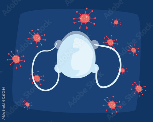 Mask and coronavirus bacterium vector design