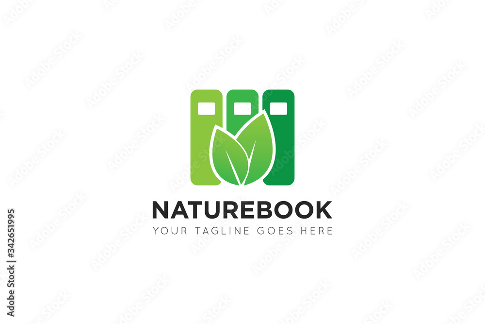 leaf book logo and icon vector illustration design template leaf book logo and icon vector illustration design template