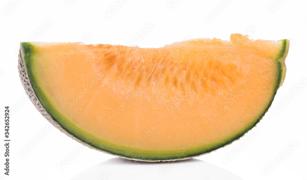 Melon slice healthy fresh fruit from nature isolated on a white background. Melon slice healthy fresh fruit from nature isolated on a white background.