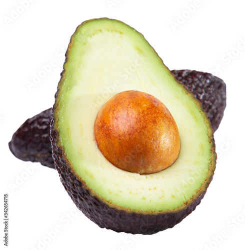 avocado cut in half