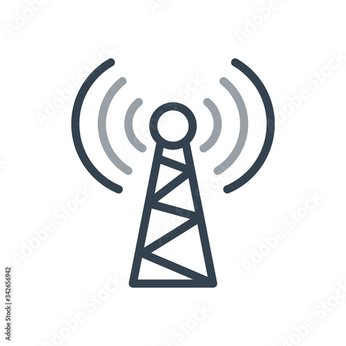 antenna icon line style icon vector design