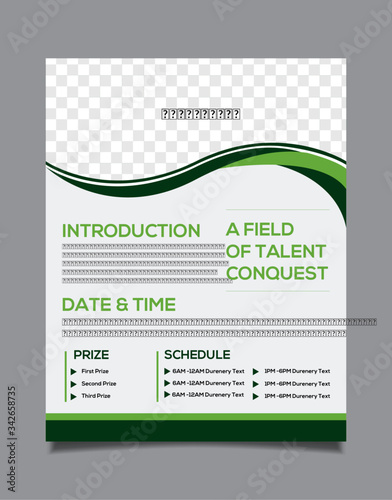 Golf Tournament Flyer design Template