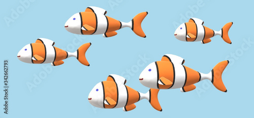 orange fishes in water