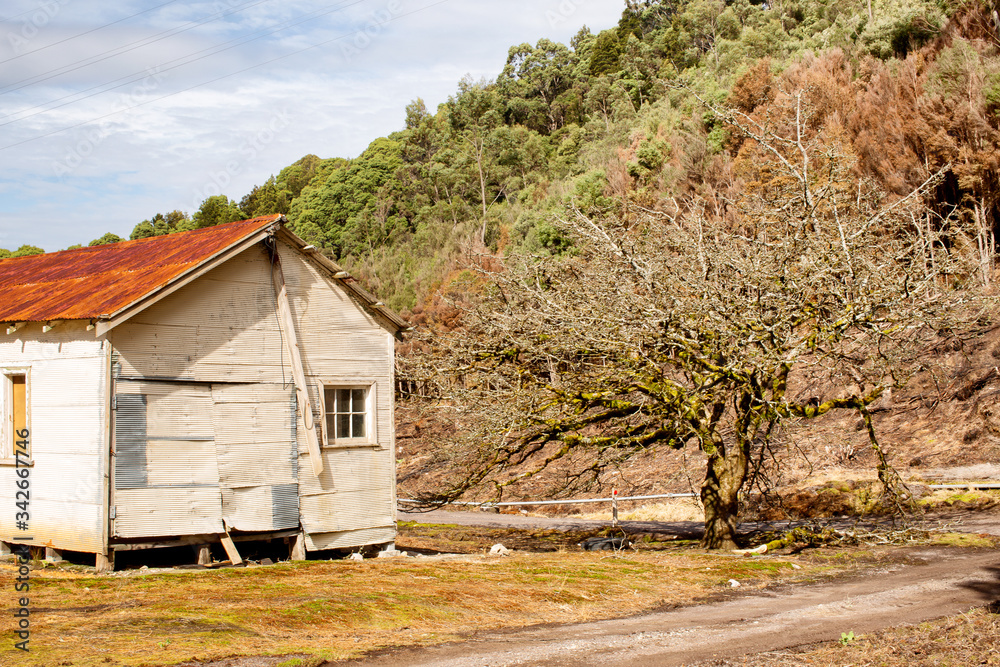 Remains of Lake Margaret Village Tasmania Remains of Lake Margaret Village Tasmania