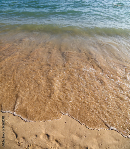 Sandy coast near the sea