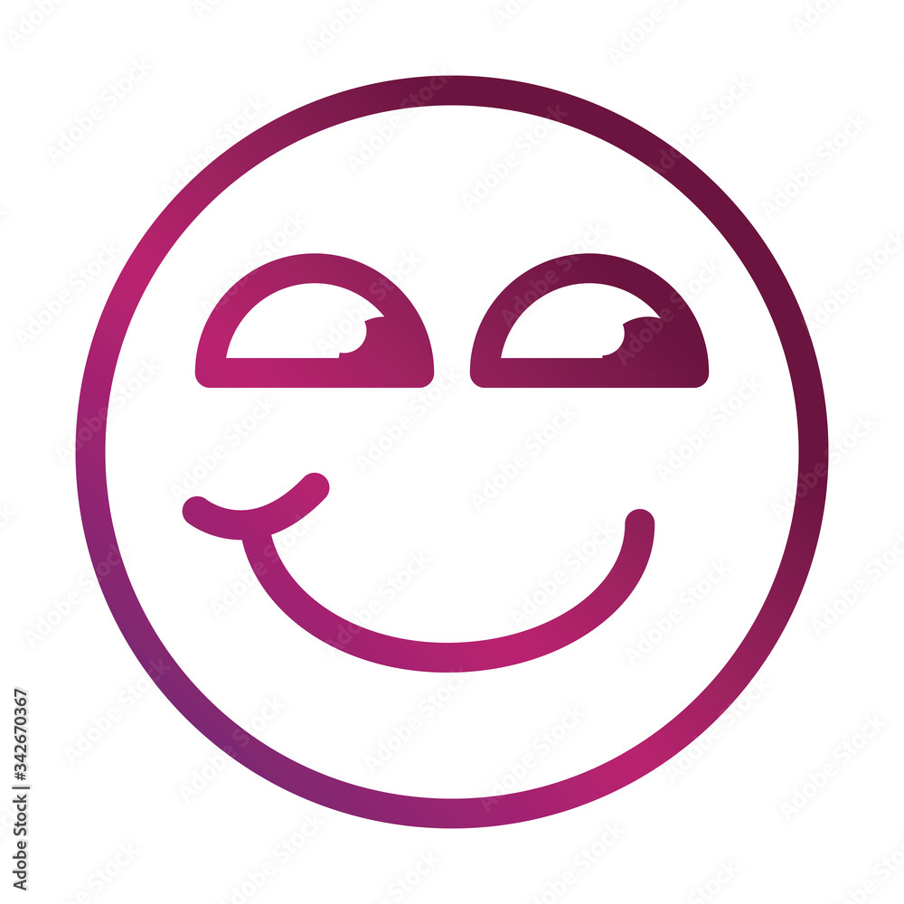 curious funny smiley emoticon face expression gradient style icon curious funny smiley emoticon face expression gradient style icon