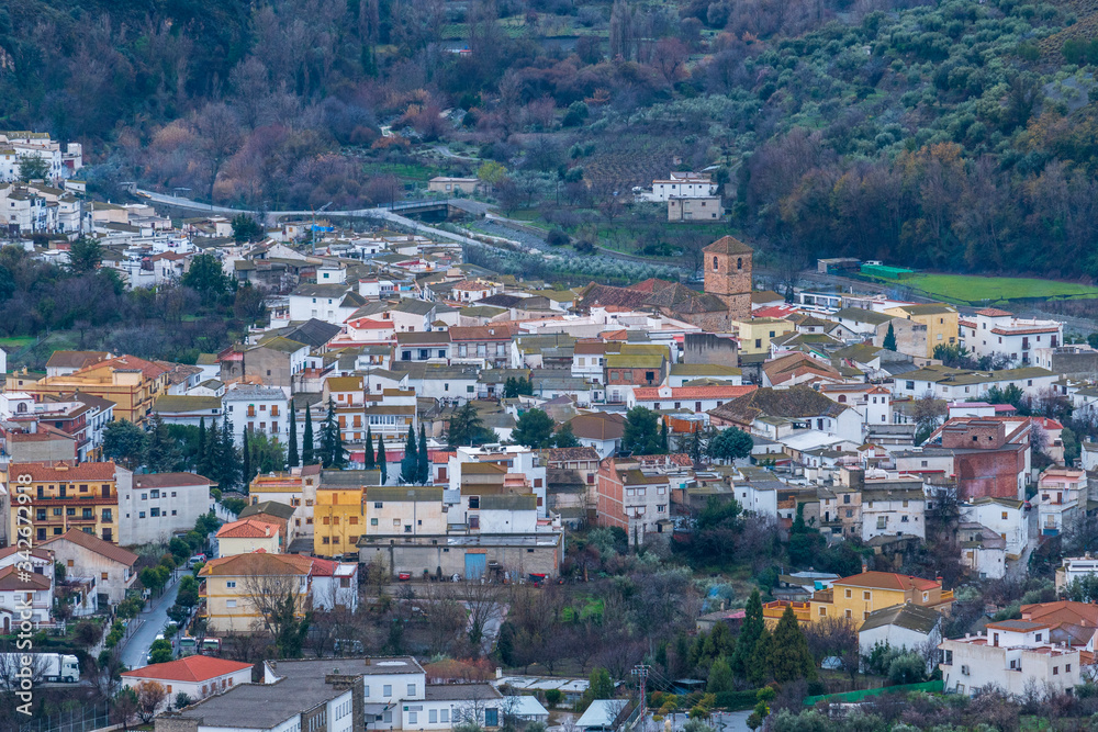 view of the city of Cadiar in Spain

