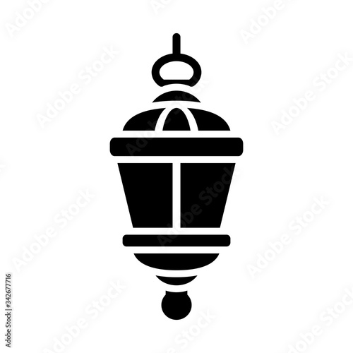 ramadan lanterns icon vector template