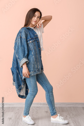 Portrait of beautiful young...