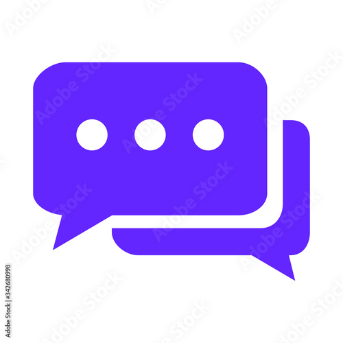 chat icon on a white background