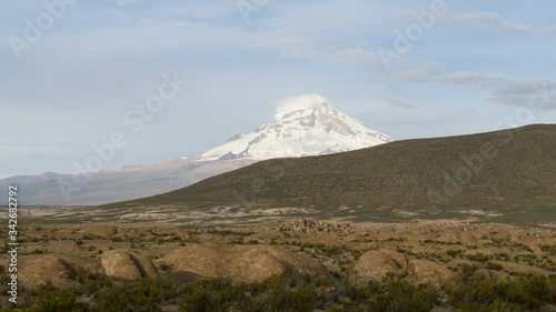 
Timelapse of clouds over volcanoes