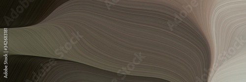 abstract dynamic banner with old mauve, dark gray and very dark green colors. fluid curved flowing waves and curves for poster or canvas