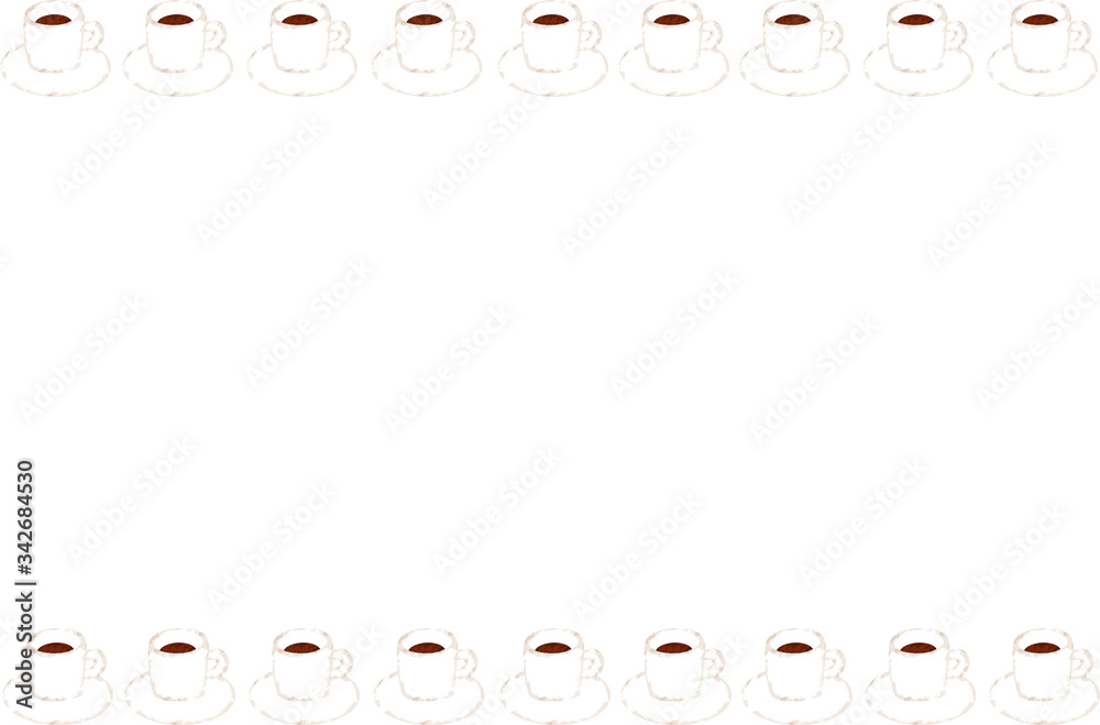 Obraz premium コーヒーフレーム クレヨン