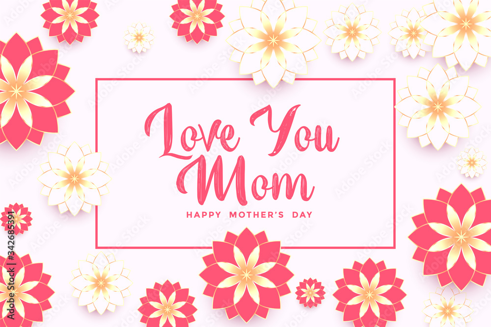 elegant mothers day beautiful flower greeting background design elegant mothers day beautiful flower greeting background design