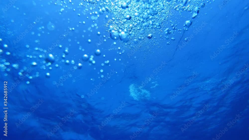 Underwater Air Bubbles. Blue nbackground. Underwater Air Bubbles. Blue nbackground.