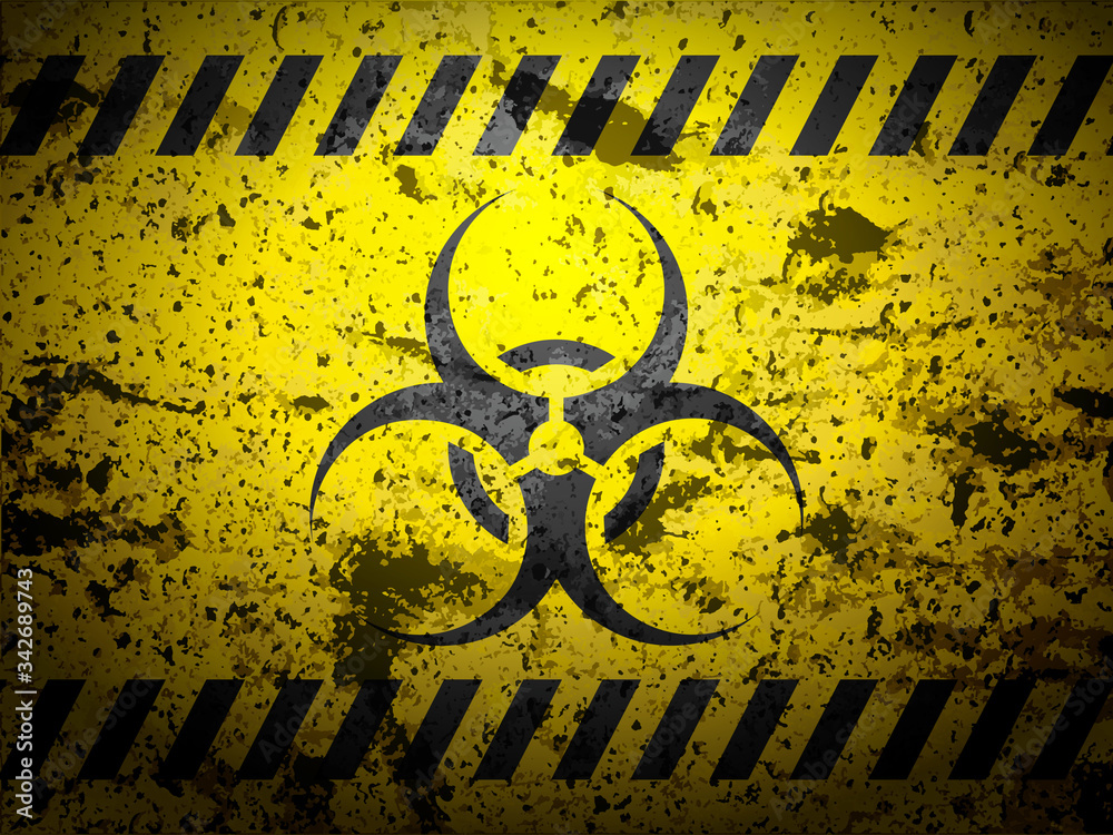 Biohazard sign background