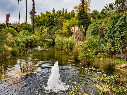 Canvastavla Anima Garten bei Marrakesch Marroko Besitzer Andre Heller Oeffentlihe Gartenanla