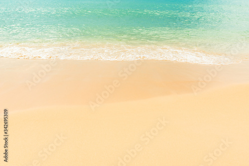 Sand and ocean on tropical Beach at Phuket,Thailand