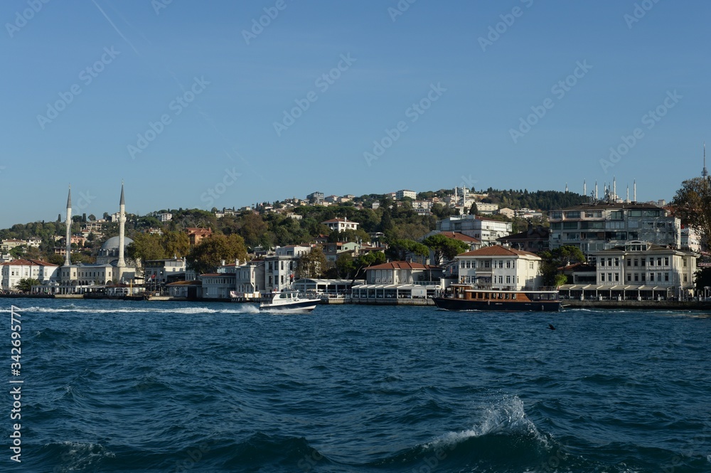 View of the Asian side of Istanbul from the Bosphorus