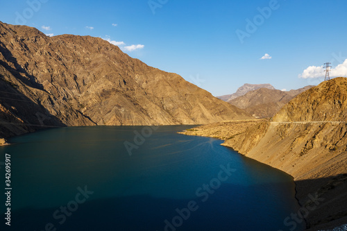 The Naryn River in the mountains of Kyrgyzstan.