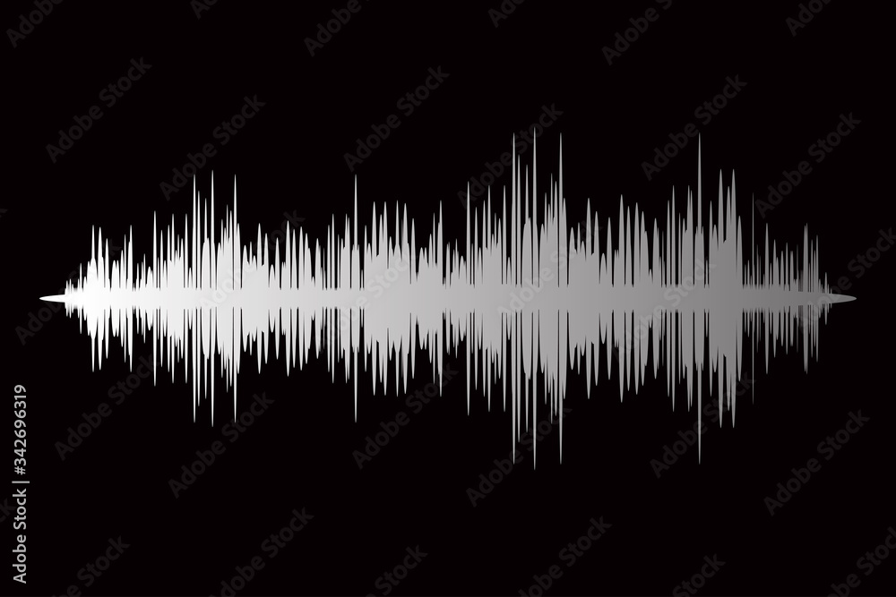sound waves, vector design