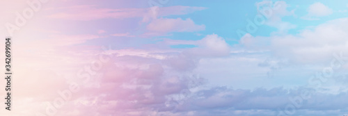 Beautiful pastel sky for the background