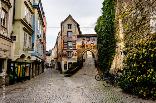 Steyr Altstadt Mittelalter Pflasterweg Altes Haus 