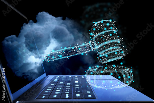 Εκτύπωση καμβά Internet law concept