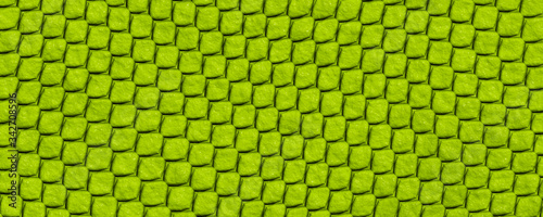 Bright green geometric pattern. 3D illustration