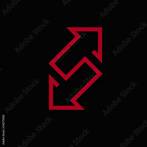 flèche rouge- direction, choix, décision, orientation concept