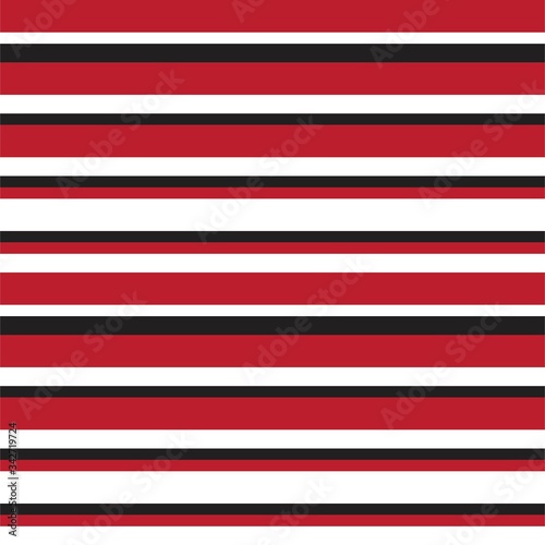 Red Stripe seamless pattern background in horizontal style