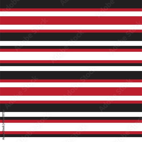 Red Stripe seamless pattern background in horizontal style