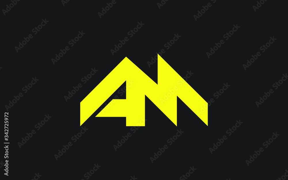 AM or MA and A, M Uppercase Letter Initial Logo Design, Vector Template AM or MA and A, M Uppercase Letter Initial Logo Design, Vector Template