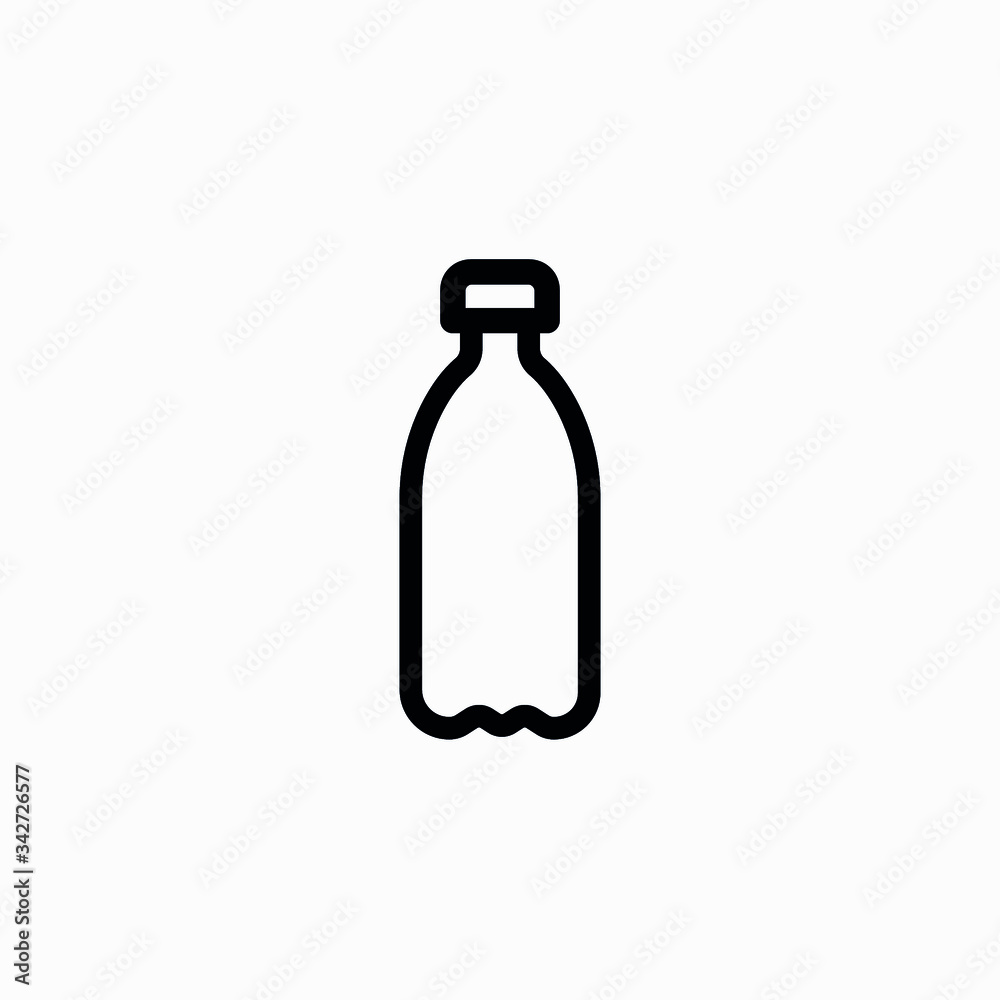 Minimal Bottle outline Icon - Vector Minimal Bottle outline Icon - Vector