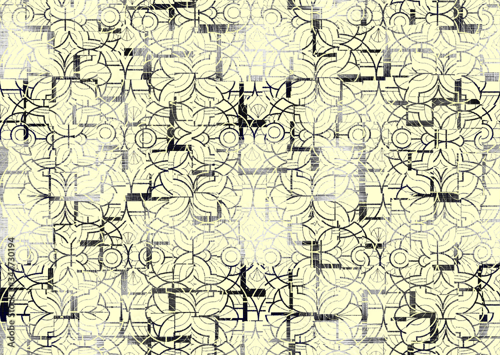 abstract geometric pattern with fabric texture abstract geometric pattern with fabric texture
