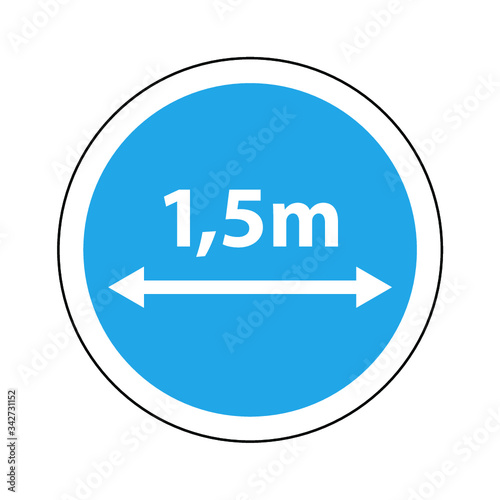 Abstand Gebot 1,5m