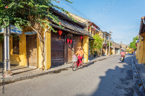 view of Hoi An ancient town, UNESCO world heritage, at Quang Nam province. Vietnam. Hoi An is one of the most popular destinations in Vietnam 
