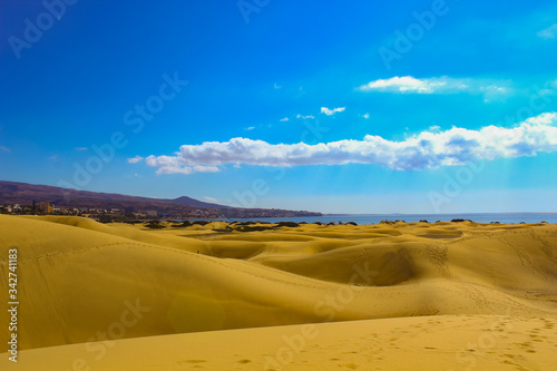 sand dunes on the beach,maspalomas © J.P.Oratch