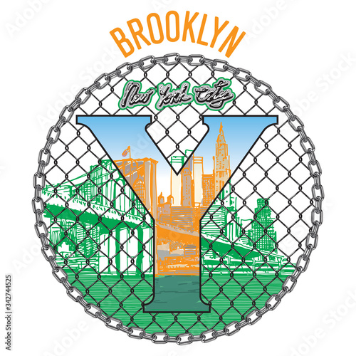 
emblem new york manhattan brooklyn photo