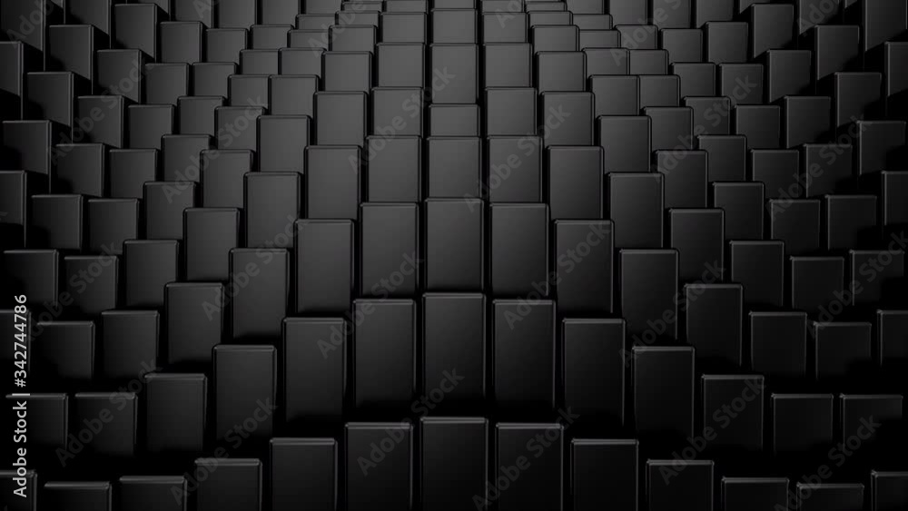 Boxes Form A Wave. Abstract motion, loop, 3d rendering, 4k resolution Boxes Form A Wave. Abstract motion, loop, 3d rendering, 4k resolution