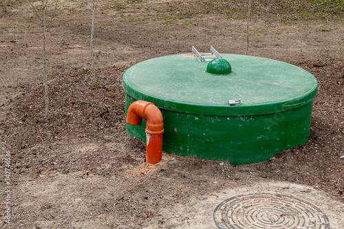 Septic tank installation, water treatment tank