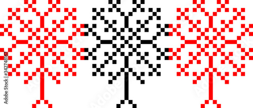 Ethnic traditional seamless pattern. Embroidery on fabric. Patchwork texture. Weaving. Folk motif.