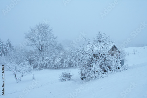 Winter in Feltre valley