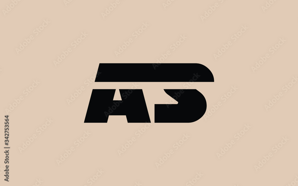 AS or SA and A, S Uppercase Letter Initial Logo Design, Vector Template AS or SA and A, S Uppercase Letter Initial Logo Design, Vector Template